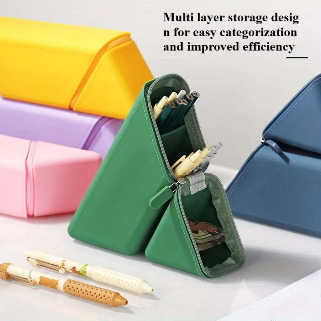 Expandable Foldable Silicone Pen Holder